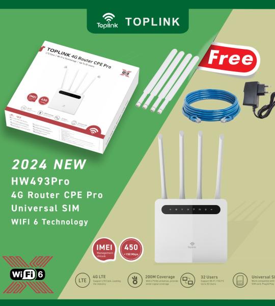 Routeurs wifi 4g TOPLINK CEP Pro avec carte sim