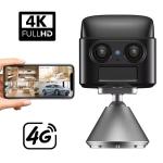 Mini caméra de Surveillance espion 1080P HD 64GB 4K 5MP 4G carte SIM caméra de détection humaine interphone vocal caméscope de sécurité 2025